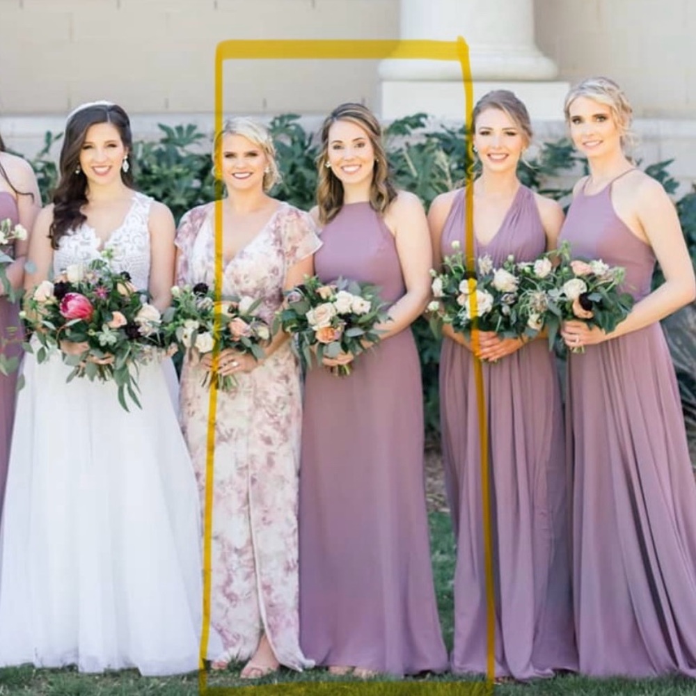 Elegant Lavender Halter Maxi Dress NWT